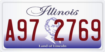IL license plate A972769