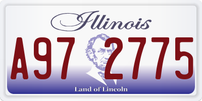 IL license plate A972775