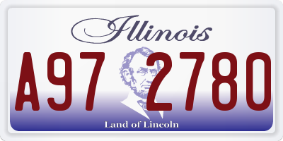 IL license plate A972780