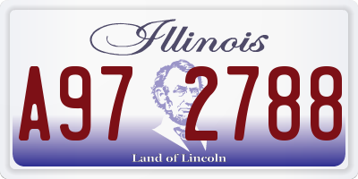 IL license plate A972788