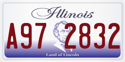 IL license plate A972832