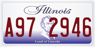 IL license plate A972946