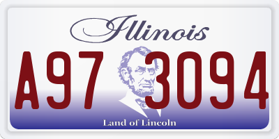 IL license plate A973094