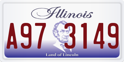 IL license plate A973149