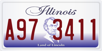 IL license plate A973411