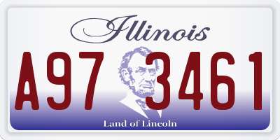 IL license plate A973461