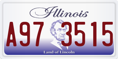 IL license plate A973515