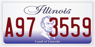 IL license plate A973559