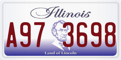 IL license plate A973698