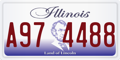 IL license plate A974488