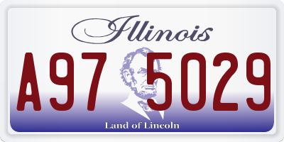 IL license plate A975029