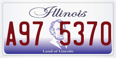 IL license plate A975370