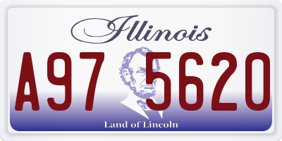 IL license plate A975620