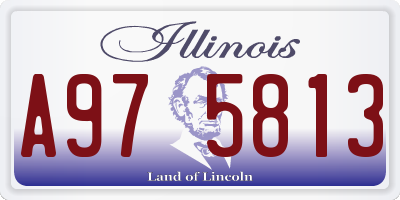IL license plate A975813