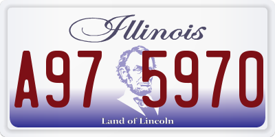 IL license plate A975970