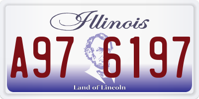 IL license plate A976197