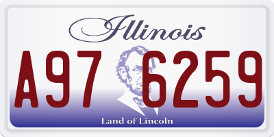 IL license plate A976259