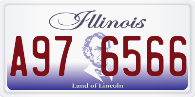 IL license plate A976566
