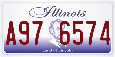 IL license plate A976574