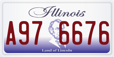 IL license plate A976676