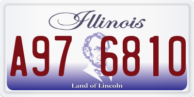 IL license plate A976810