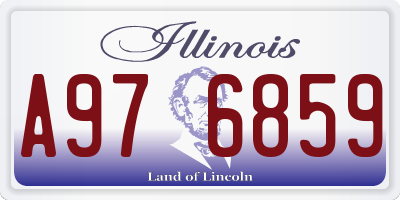 IL license plate A976859