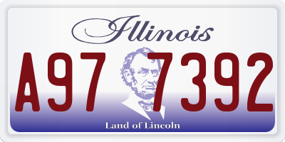 IL license plate A977392