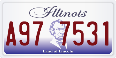 IL license plate A977531