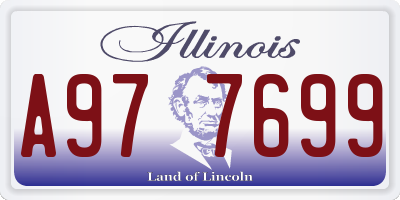 IL license plate A977699