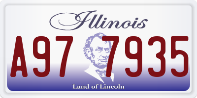 IL license plate A977935