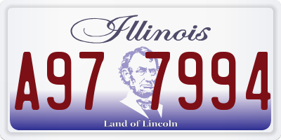 IL license plate A977994