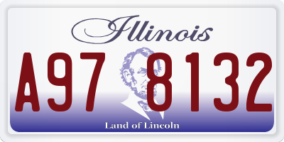 IL license plate A978132