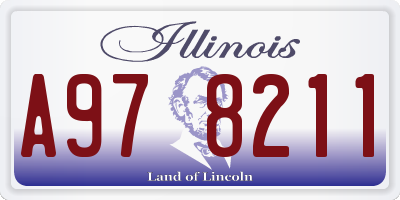 IL license plate A978211