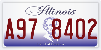 IL license plate A978402