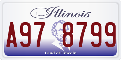 IL license plate A978799