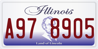 IL license plate A978905