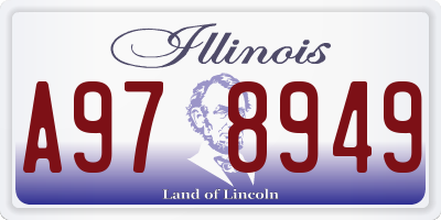 IL license plate A978949