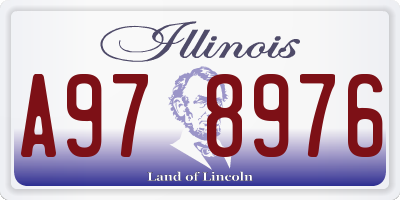 IL license plate A978976