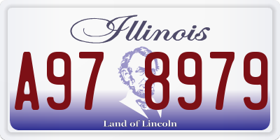 IL license plate A978979