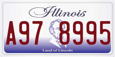 IL license plate A978995