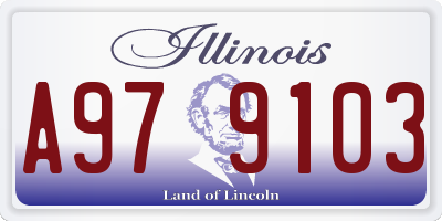 IL license plate A979103
