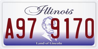 IL license plate A979170