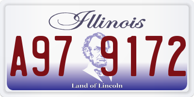 IL license plate A979172