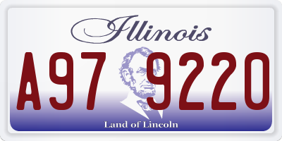 IL license plate A979220