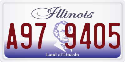 IL license plate A979405