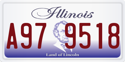 IL license plate A979518