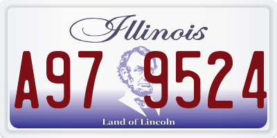 IL license plate A979524