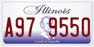 IL license plate A979550