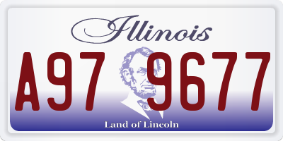IL license plate A979677