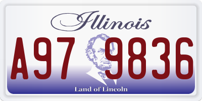 IL license plate A979836